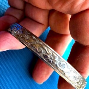 Antique Victorian sterling  Marathon bracelet